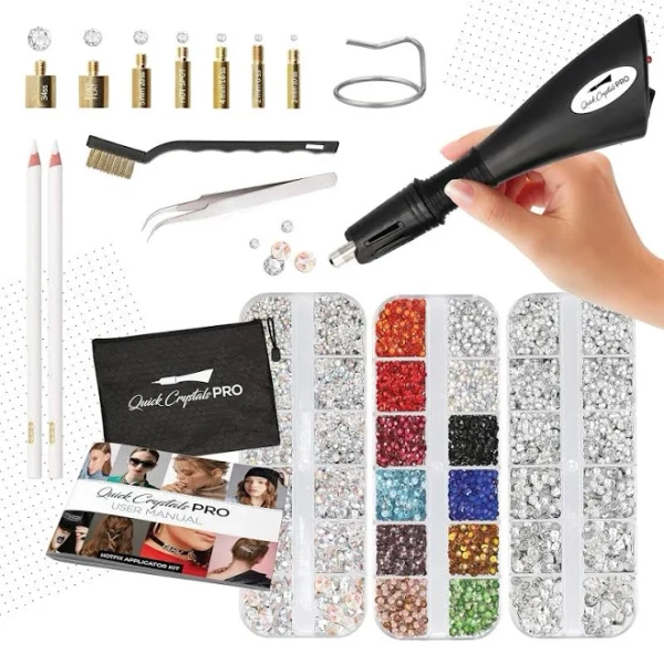 Quick Crystals Pro Hotfix Applicator Bedazzler Kit