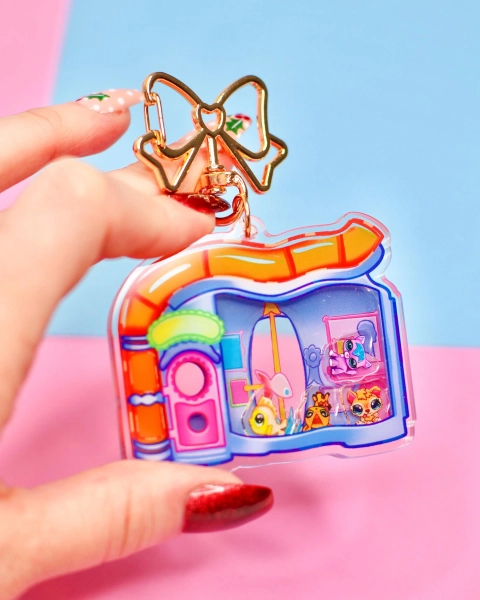 Little Lovin' Pet Playhouse LPS Inspired Shaker Keychain | Y2k Acrylic Charm