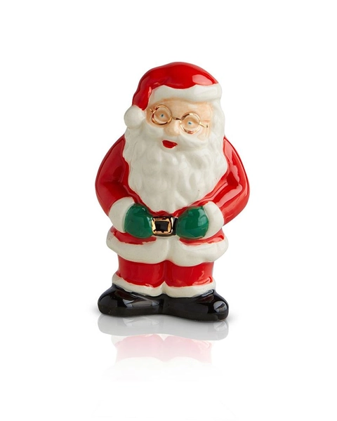 Nora Fleming mini Father Christmas Ceramic Platter Ornament | The Paper Store