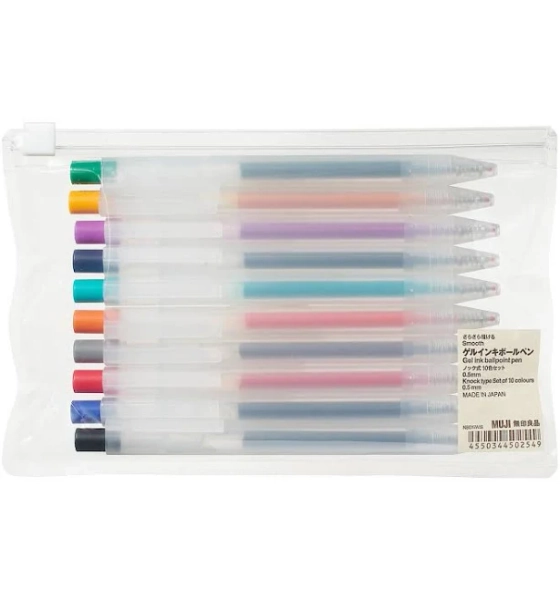 Muji Smooth Gel Ink Knock Type Ballpoint Pen