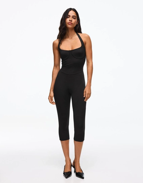 Combinaison encolure américaine effet corset
