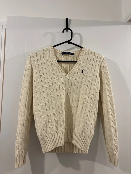 Ralph Lauren Ladies V Neck Jumper - Size L