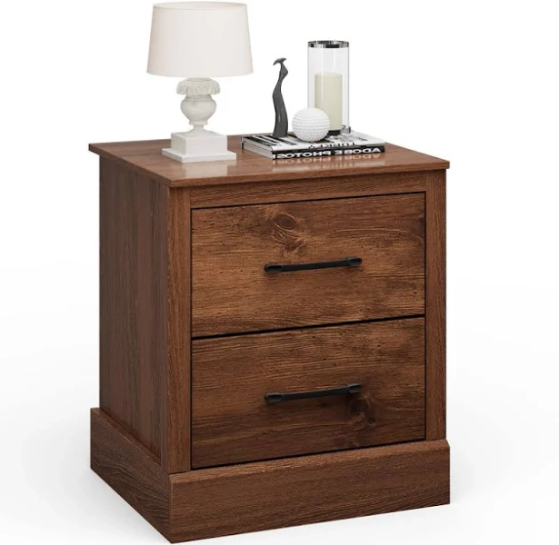 Costway 2 Drawer Nightstand