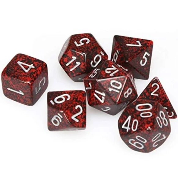 Chessex Polyhedral 7-Die Set Speckled