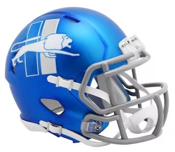 Detroit Lions Riddell Speed Mini 2023 Alternate Helmet