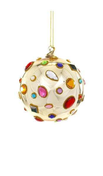 Glittering Magpie Bauble Ornament