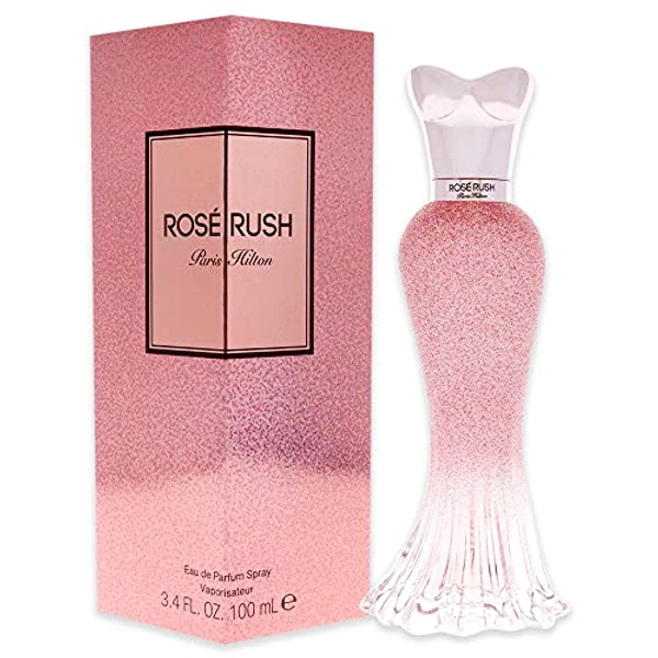 Paris Hilton Rose Rush Eau de Parfum Spray Perfume for Women | Floral and Fruity Fragrance | Notes of Papaya, Peony, Cedar, and White Musk | Feminine | Long-Lasting Scent | 3.4 Fl Oz