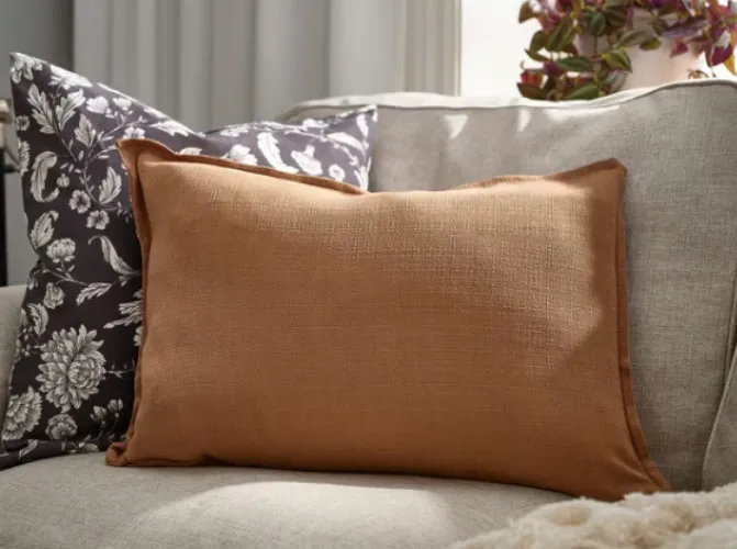 LAGERPOPPEL Cushion cover - light brown 40x58 cm