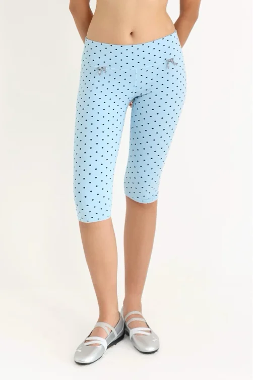 Yuki Capri Leggings, Polka Dot