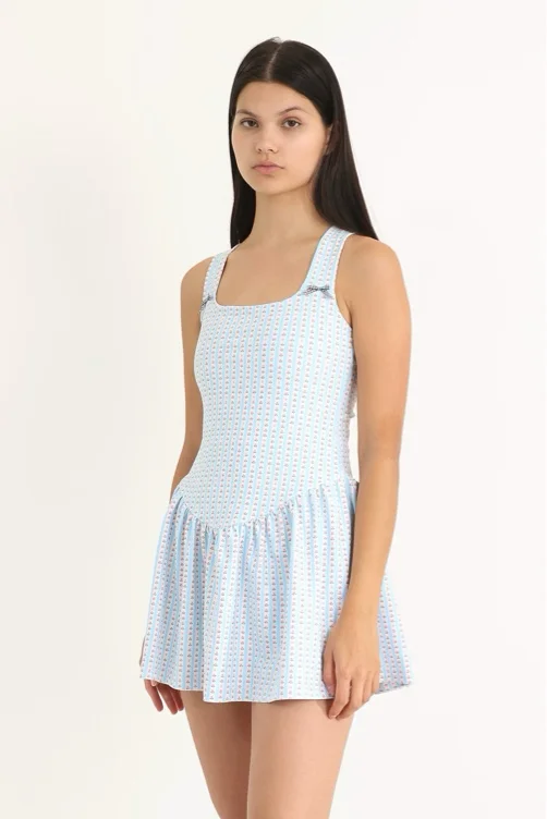 Coco Exercise Dress, Rococo Print