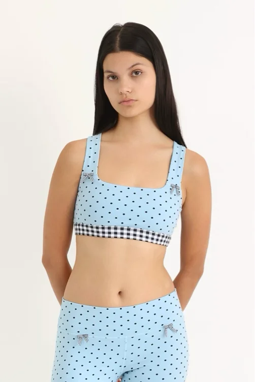 Coco Sports Bra, Polka Dot