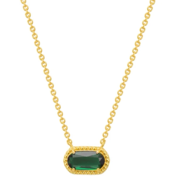 Aura Green / Gold Necklace