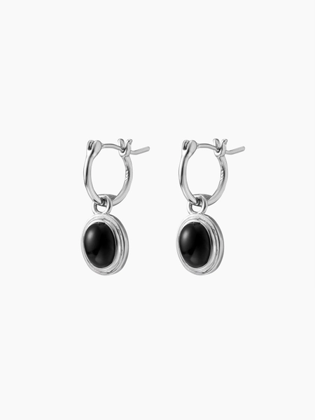 ROUND ZIRCON DROP EARRINGS