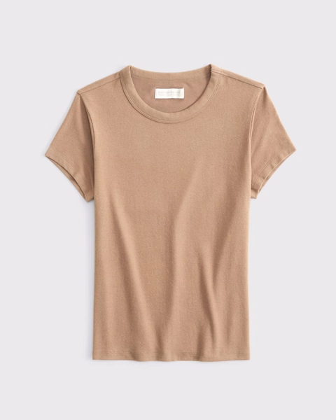 Short-Sleeve Cozy Lounge Knit Tee