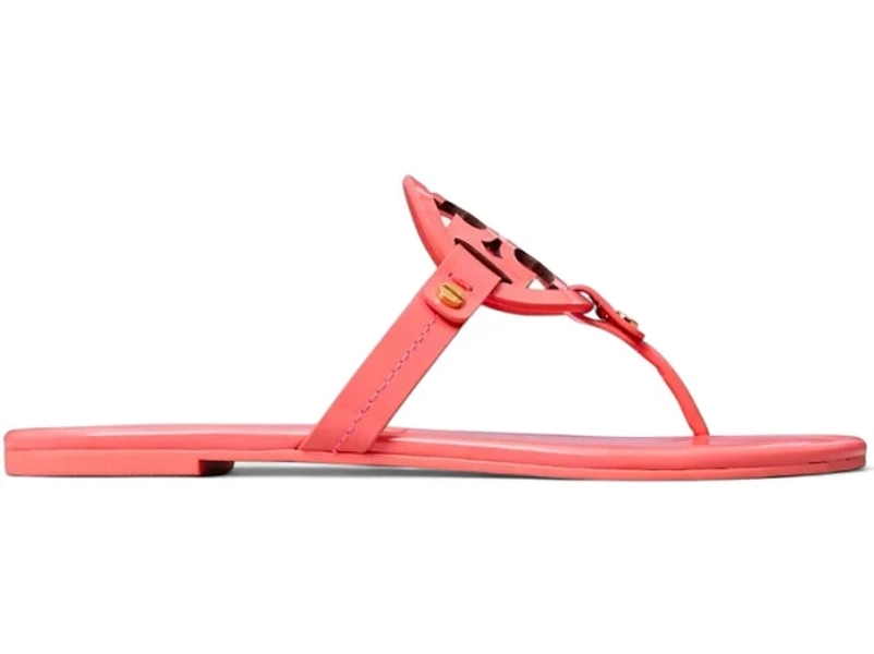 Tory Burch Miller Thong Sandals Coral Crush Pink (Women's)