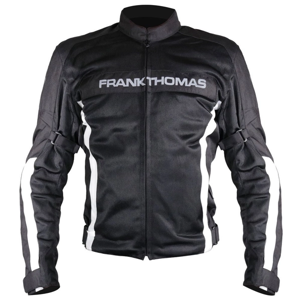 Frank Thomas Venom Mesh Textile Motorcycle Jacket Mens Black