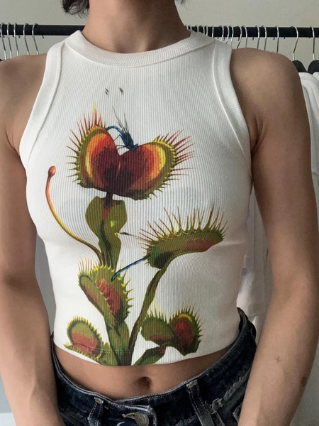 Venus Flytrap Print Tank Top