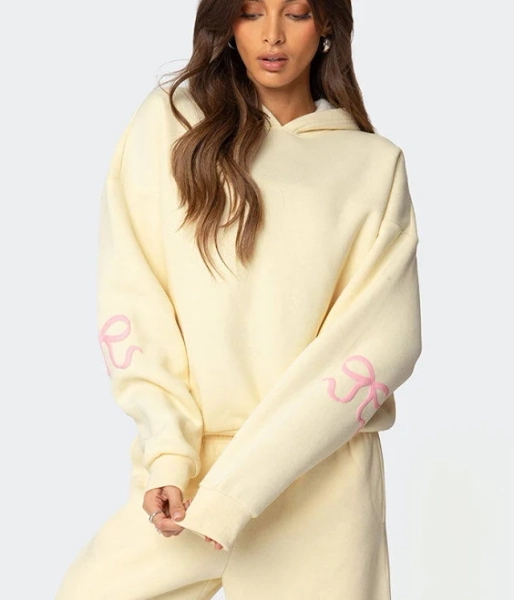 Edikted Women's Bonney Bow Detail Hoodie