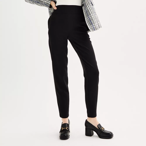 Women's Nine West Pull-On Straight Ankle Pants