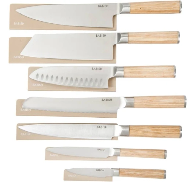 Babish 14-Piece Full Tang Forged Kitchen Knife Set