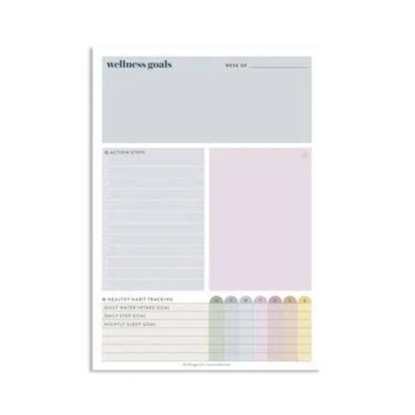 Erin Condren Weekly Wellness Tracker Notepad