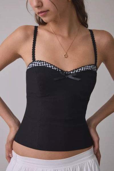 URBAN: ASTR The Label Amalie Sweetheart Cropped Bustier Top