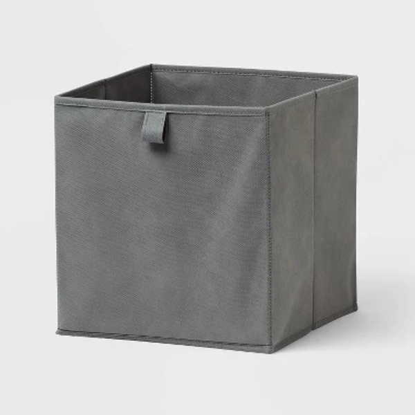 11" 4pk Fabric Bin Gray - Brightroom™
