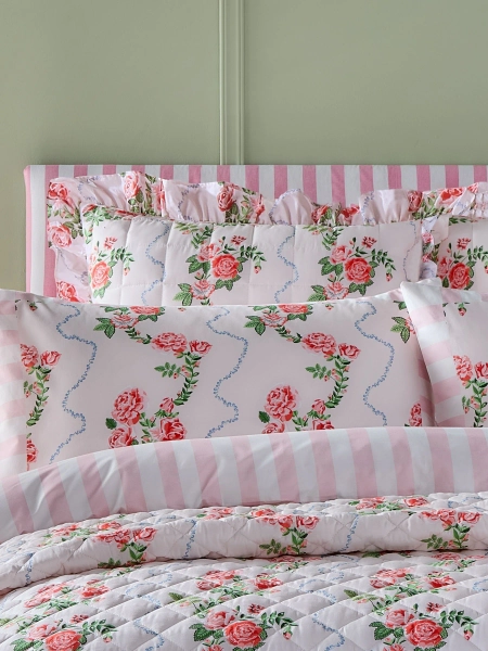 Cath Kidston כרית נוי במילוי פוליאסטר, דגם Flutter, הכיסוי מ-%100 כותנה