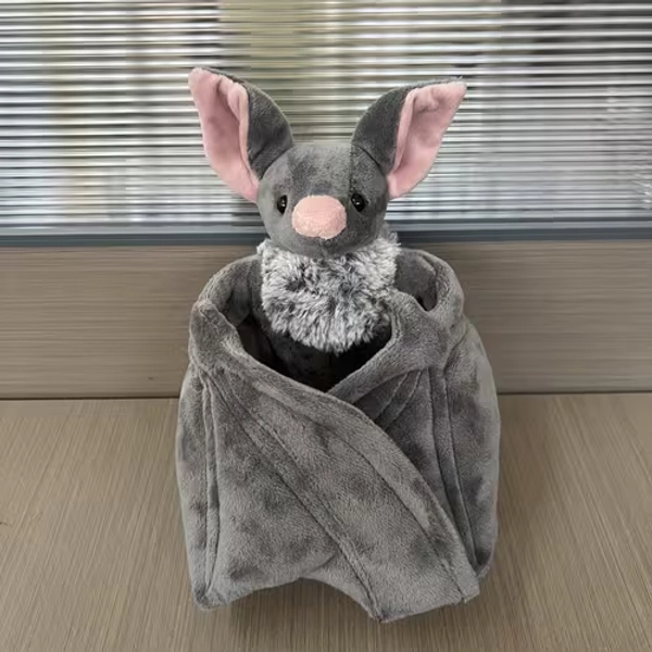 adorable   bat style plush 23 inch grey wingspan - Temu