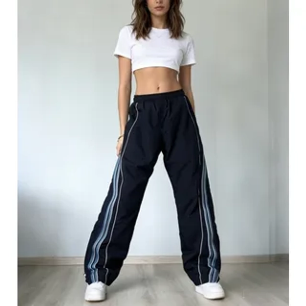 loose striped sweatpants