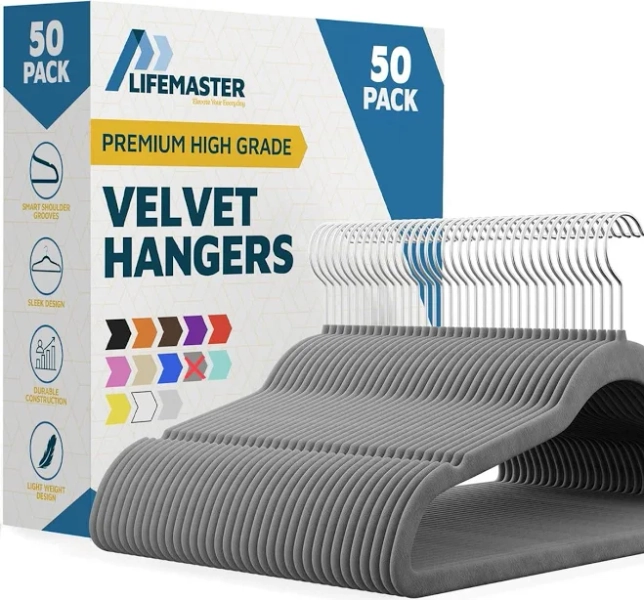 Lifemaster Velvet Non-Slip Hangers
