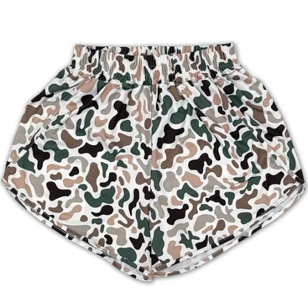 Women's High-Waisted Baggy Camouflage Cargo Joggers
