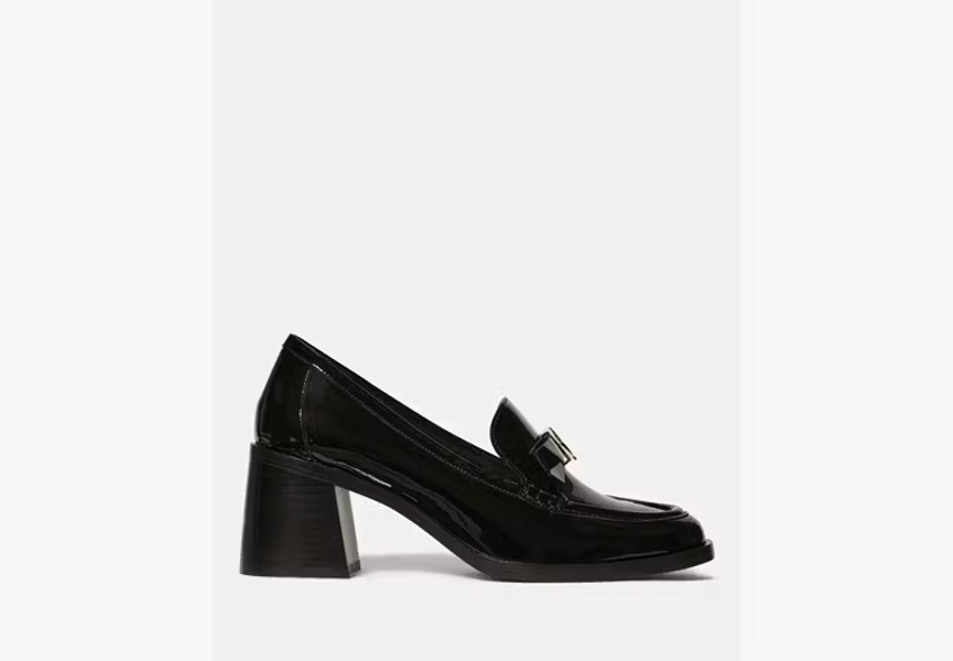 Deco Bow Heeled Loafer