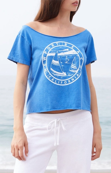 Blue Robyn Newport Beach Off-The-Shoulder Top