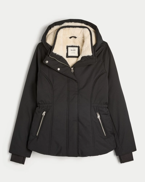 Faux Fur-Lined All-Weather Jacket