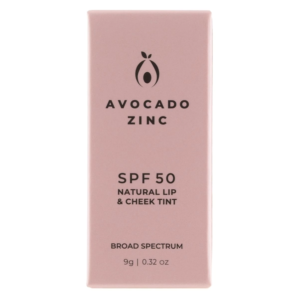 Avocado Zinc SPF50 Natural Lip & Cheek Tint - Nude 9g | Healthylife