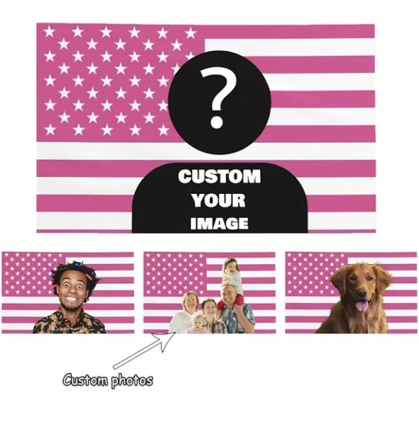 Custom Pink American Flag