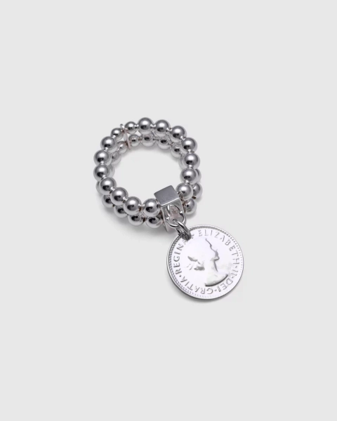 Double Stretchy Ring With Coin
