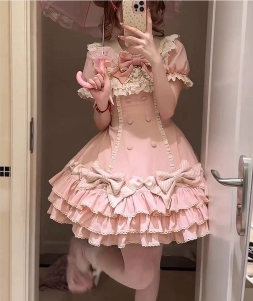 Women Japanese Style Kawaii Lolita Sweet Dress Cosplay