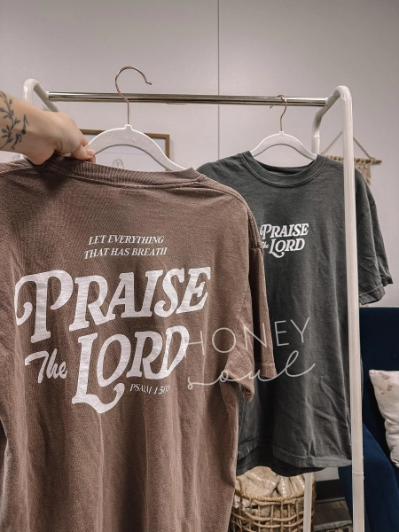ORIGINAL Let Every Breath Praise The Lord Tee | Screen Print tshirt | Christian apparel | Faith Based Christian Shirt | Unisex Screen Print
