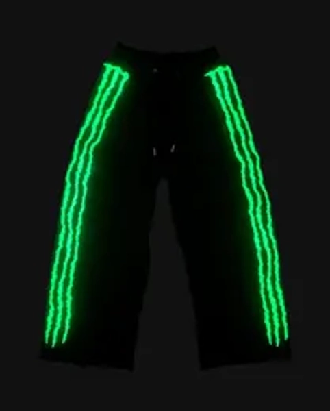 Mens Hip Hop Rap Glow Embroidery Sweatpants Personality Claw Triple Stripe Casual Pants Fashion Loose Street Joggers 250221 From 31,24 € | DHgate