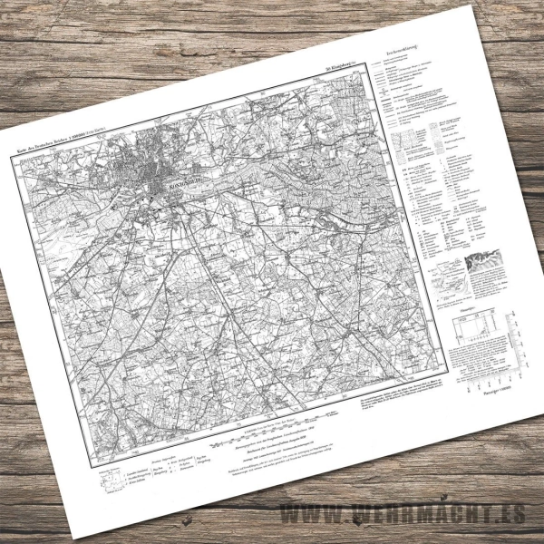 German map - Königsberg 1939 (Germany)