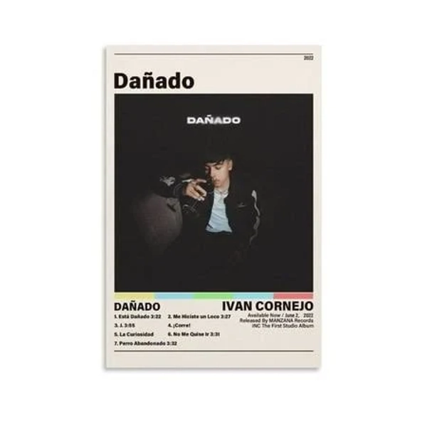 Daado Album Ivan Cornejo Poster Poster Decorative Painting Canvas Wall Posters And Art Picture Print Modern Family Bedroom Decor Posters, Size: