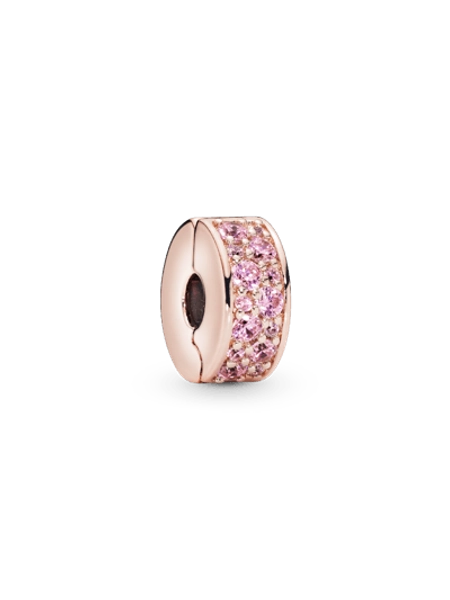 Pink Pavé Clip Charm
