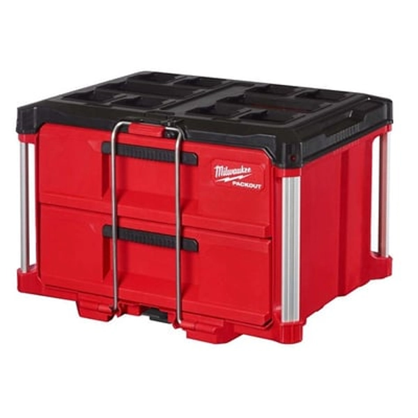 Milwaukee PACKOUT 22 in 2 Drawer Organizer Tool Box