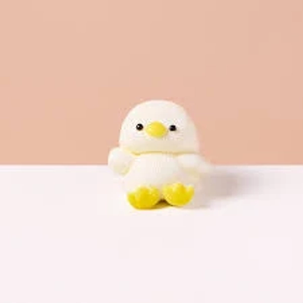 TABASQUISHY White Duck Squishy Slow-Rise Animal Taba Toy
