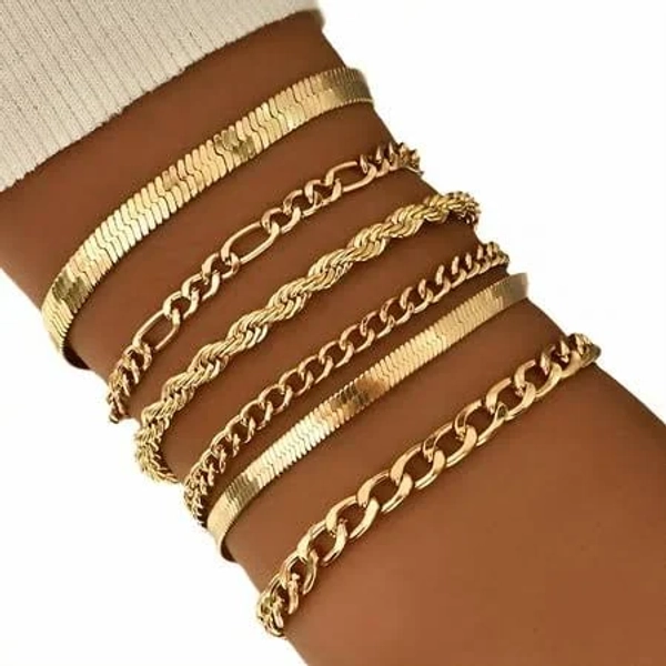 Gold Plated Classic Neutral Cuff Bracelets