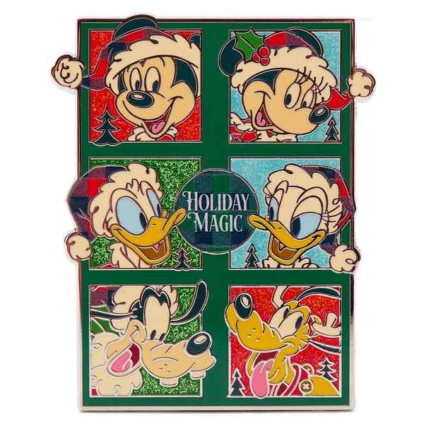 Santa Mickey Mouse and Friends Holiday Mini Jumbo Pin – Limited Edition | Disney Store