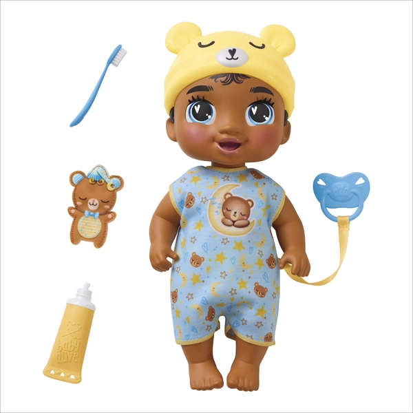 Baby Alive Lil Dreamer Snoozer Bear Black Hair Baby Doll Sleepover Toy for Girls & Boys 3+ - Walmart.com