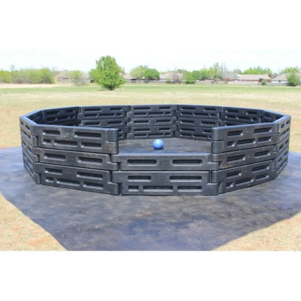 2by2 15 Foot High Wall Gaga Pit Ball Game SKU 2BY2GAGAXL VersaSpikes (Flex) / 20 ft